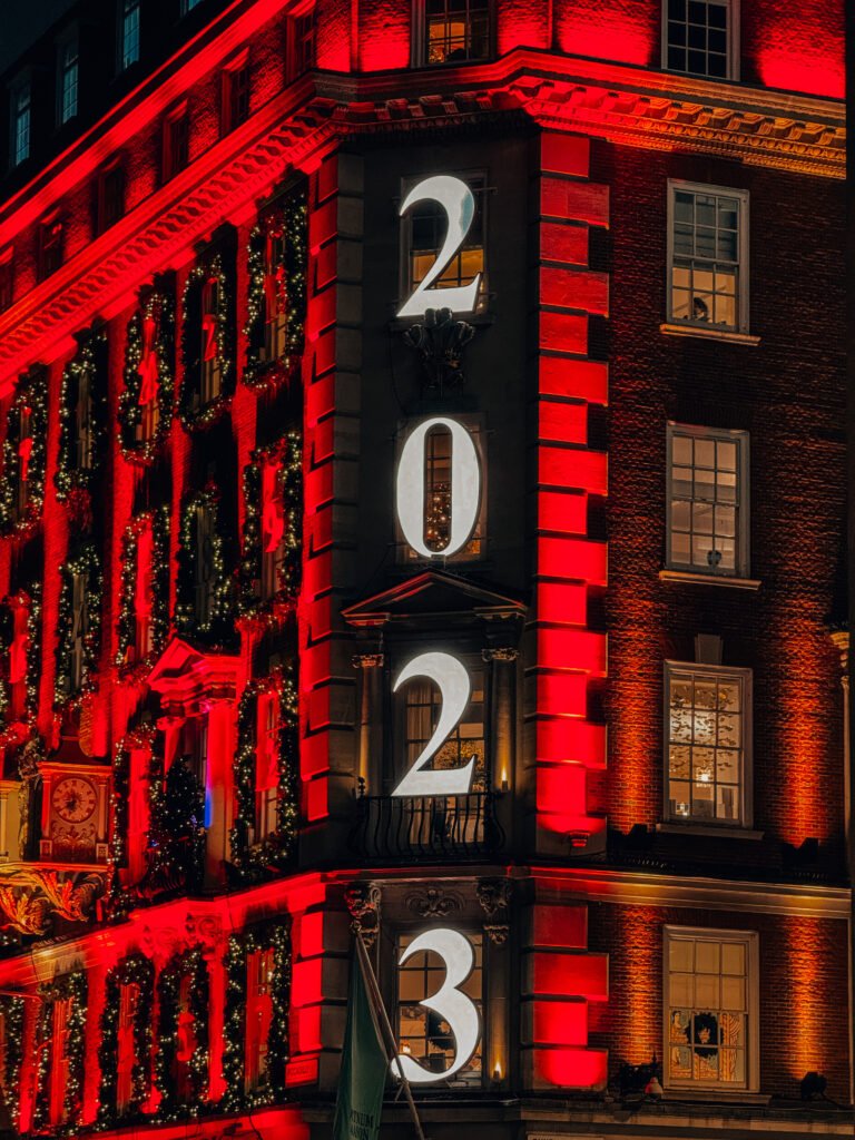 Fortnum & Mason decorated for Christmas on Piccadilly